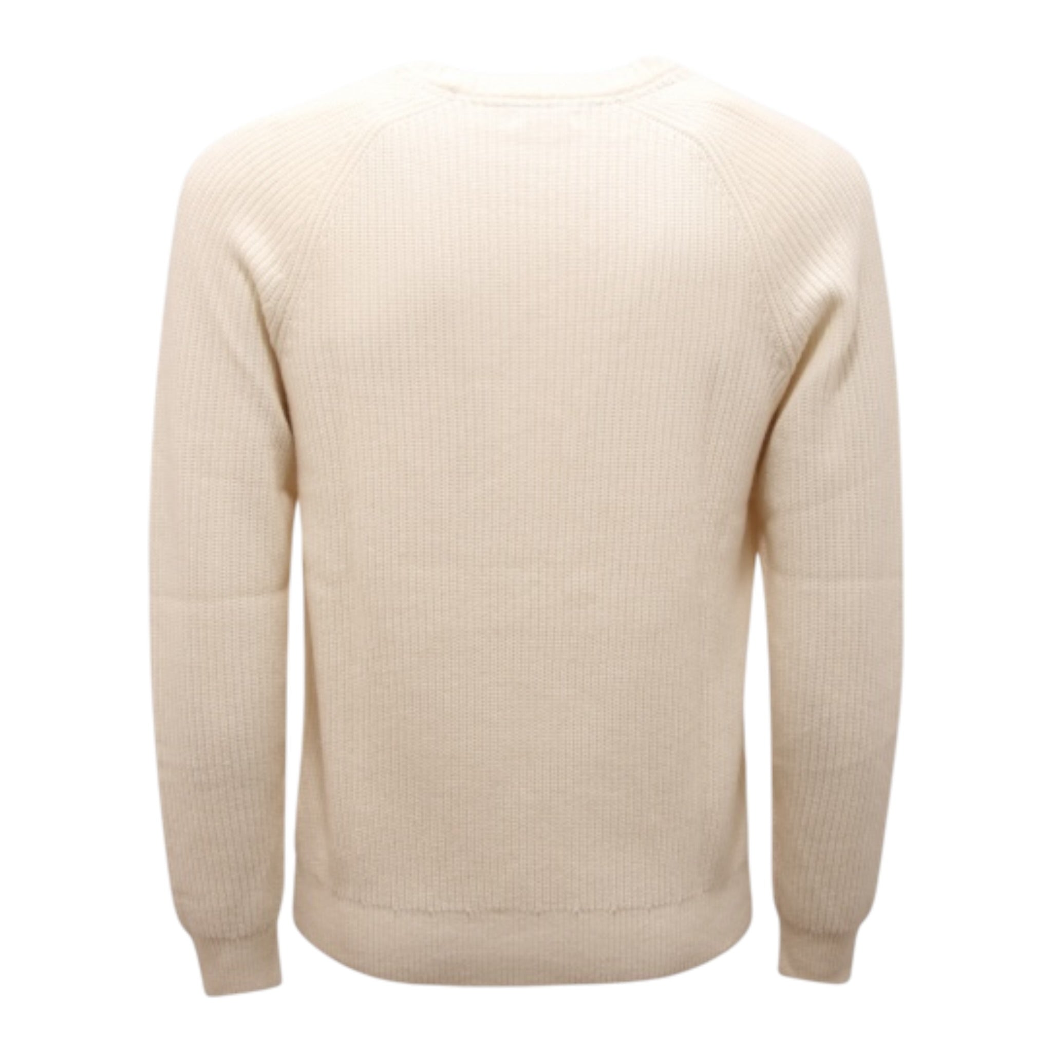 Sun68 Maglia Girocollo tinta unita con Logo Panna per Bambino K42342 PANNA SUN68 