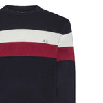 Sun68 Maglia tinta unita con Fantasia A Righe Blu per Bambino K43359 BLU SUN68 
