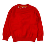 Sun68 Maglia tinta unita Girocollo con Logo Rosso per Neonato K44301N ROSSO SUN68 
