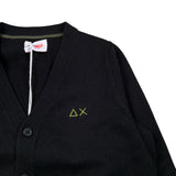 Sun68 Cardigan Tinta Unia con Logo Nero per Bambino K45303 NERO SUN68 