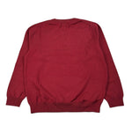 Sun68 Maglia Girocollo tinta unita con Ricamo Snoopy Bordeaux per Bambino K4532 BORDEAUX SUN68 