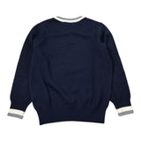 Sun68 Maglia tinta unita Girocollo con Logo Blu per Bambino K45345X BLU SUN68 