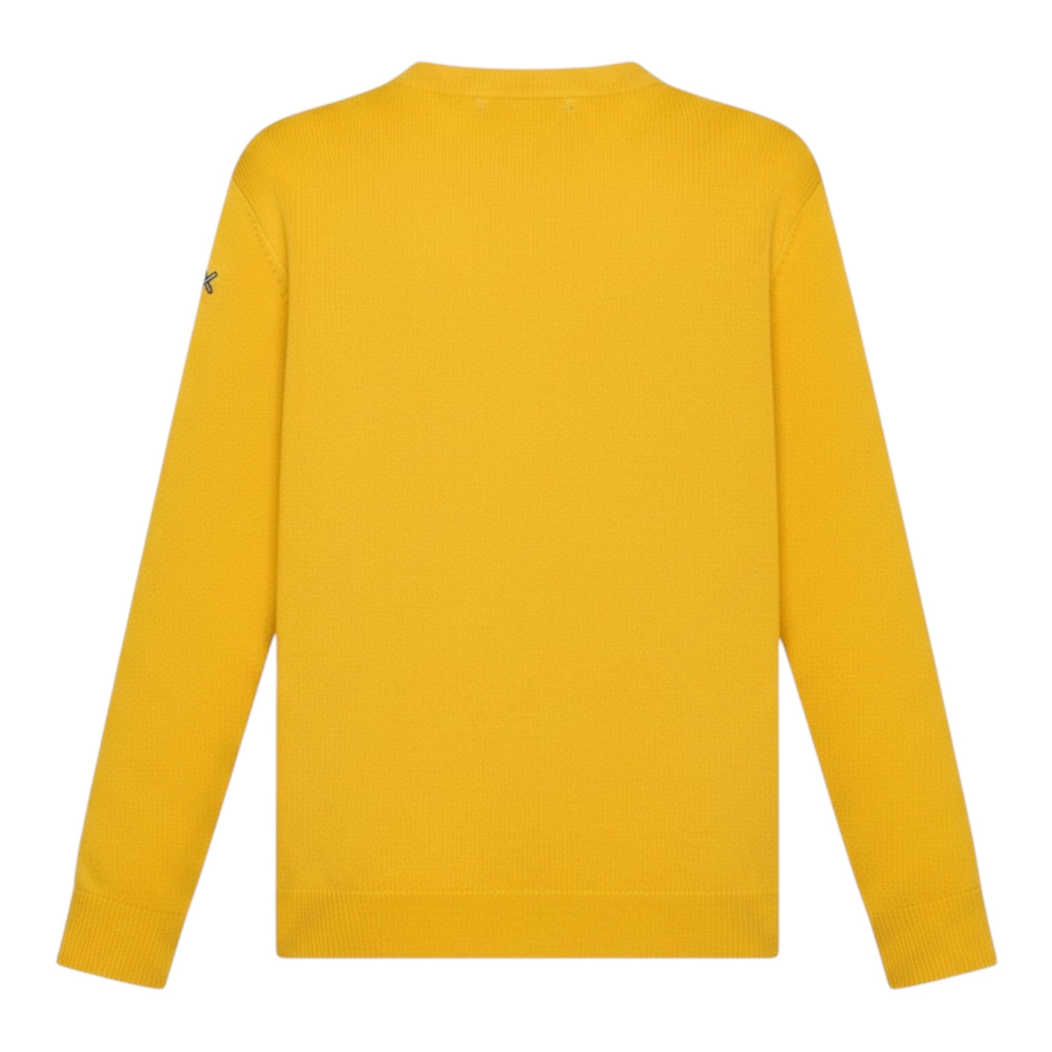 Sun68 Maglia Girocollo tinta unita con Stampa Giallo per Bambino K453522 GIALLO SUN68 