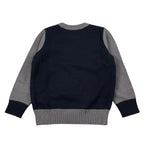 Sun68 Maglia Girocollo tinta unita con Ricamo Snoopy Blu per Bambino K45363 BLU SUN68 