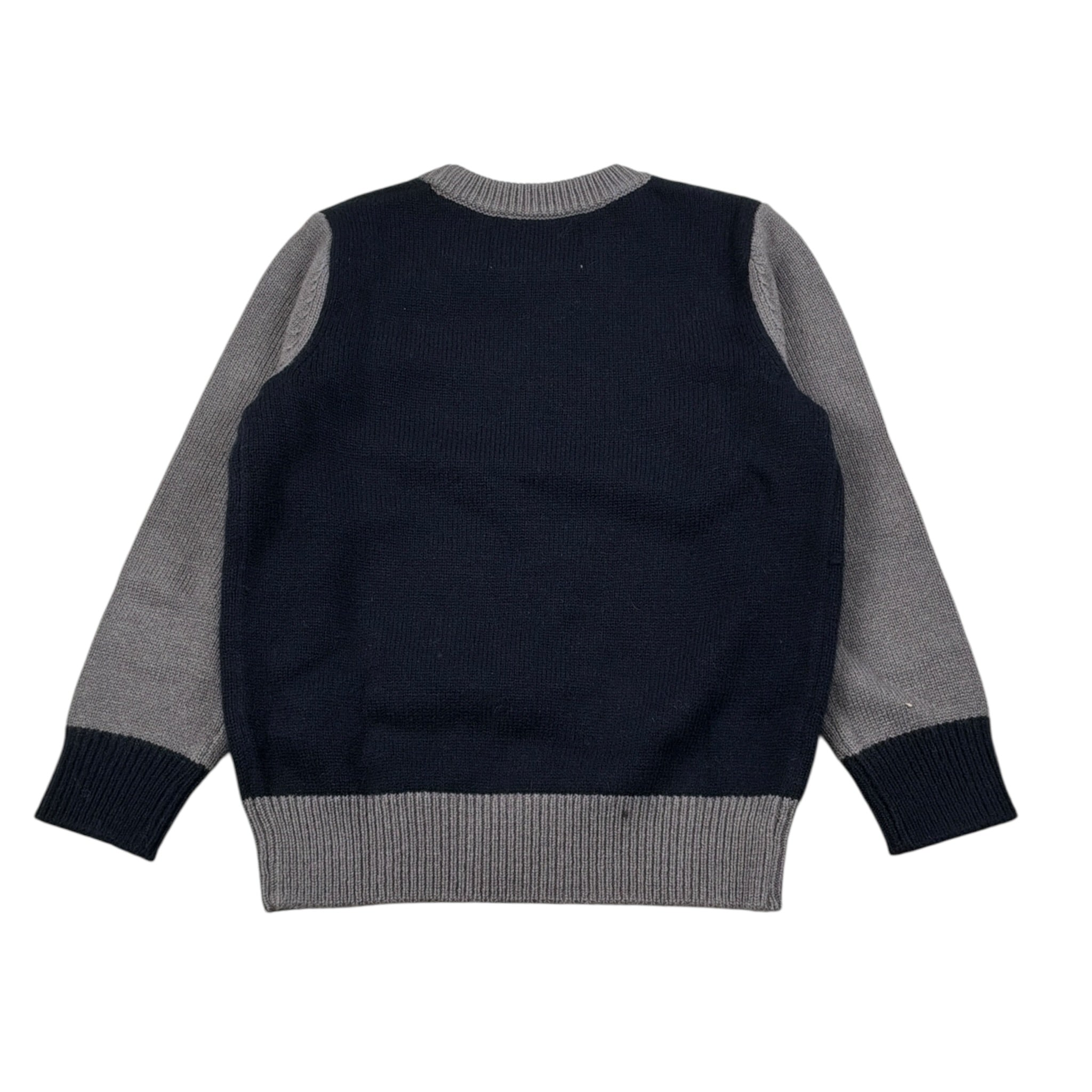 Sun68 Maglia Girocollo tinta unita con Ricamo Snoopy Blu per Bambino K45363 BLU SUN68 