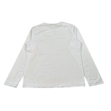 Sun68 Shirt Girocollo tinta unita con Logo Bianco per Bambino T45305 BIANCO SUN68 