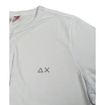 Sun68 Shirt Girocollo tinta unita con Logo Bianco per Neonato T45305N BIANCO SUN68 