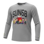 Sun68 Shirt tinta unita con Stampa Grigio per Bambino T4531000 GRIGIO SUN68 