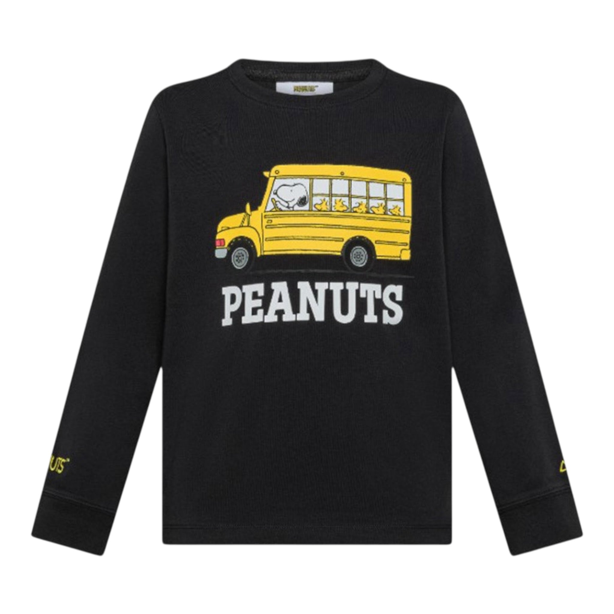 Sun68 Shirt tinta unita con Stampa Nero per Bambino T45310 NERO SUN68 