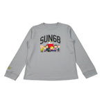 Sun68 Shirt tinta unita con Stampa Grigio per Bambino T45310XXX GRIGIO SUN68 