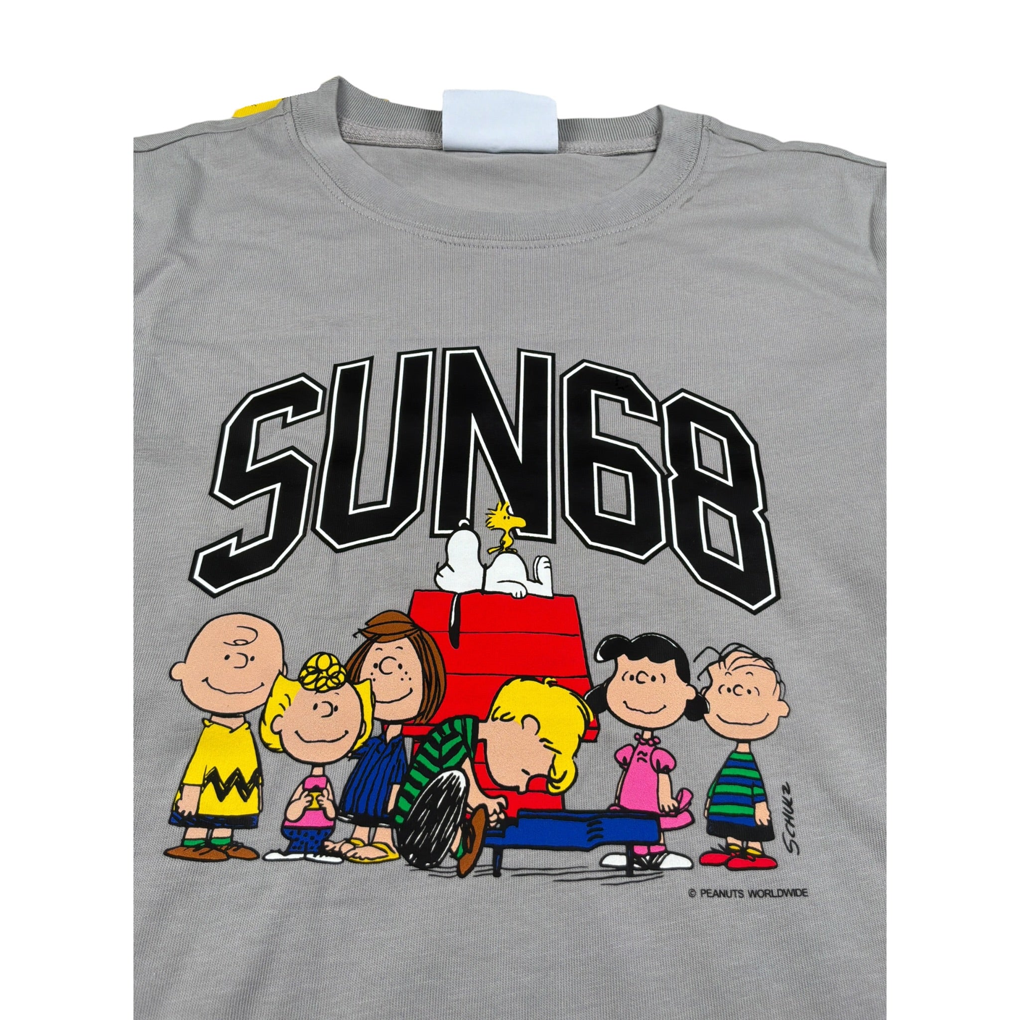 Sun68 Shirt tinta unita con Stampa Grigio per Bambino T45310XXX GRIGIO SUN68 