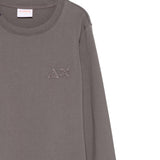 Sun68 Shirt Girocollo tinta unita con Logo Grigio per Bambino T45326 GRIGIO SUN68 