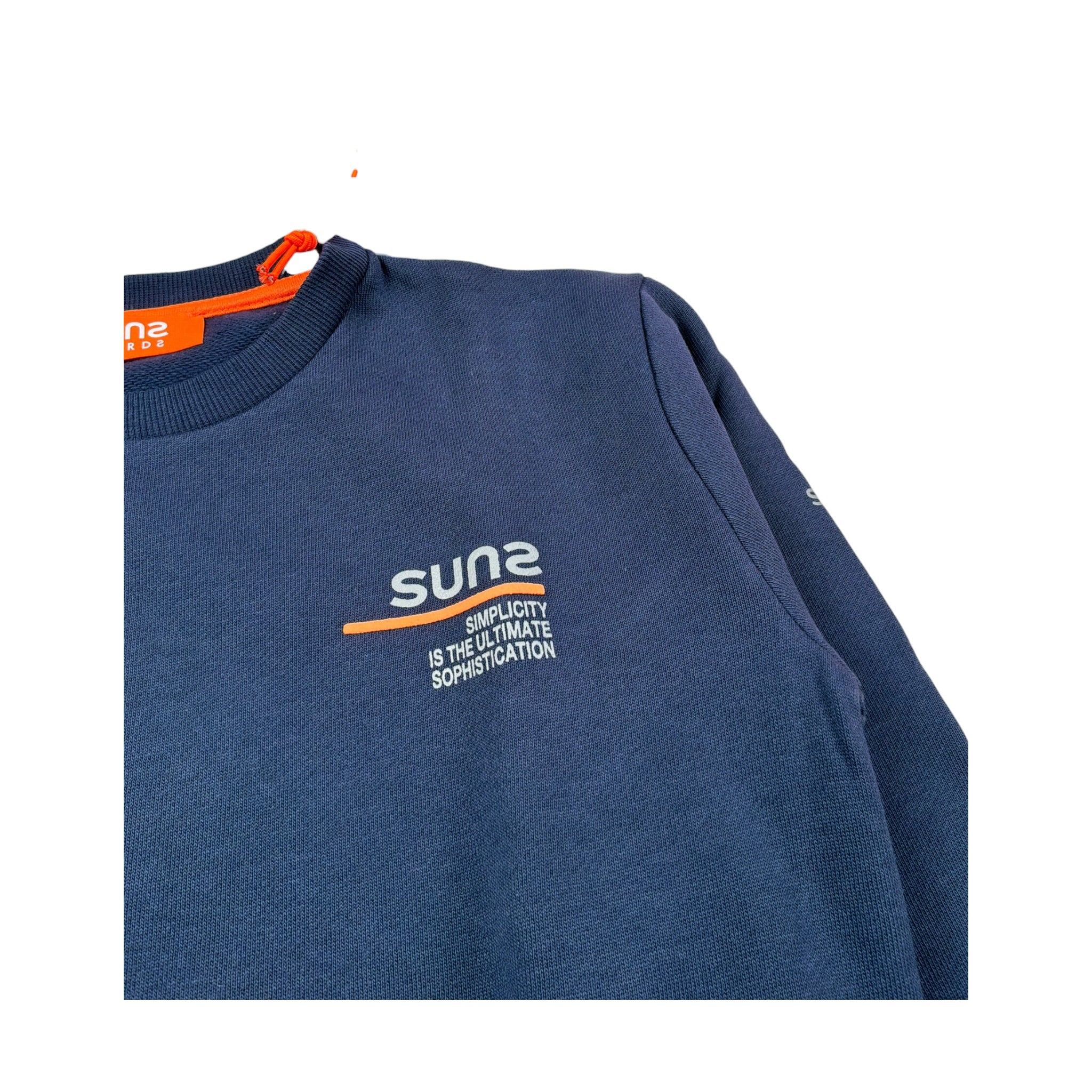 Suns Completo 2 Pezzi Felpa-Pantalone tinta unita Blu per Bambino COMS6304UB BLU SUNS 