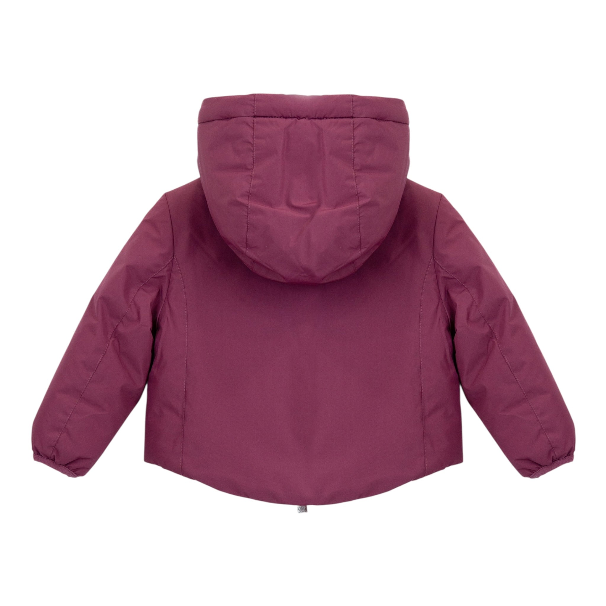 Suns Giubbino tinta unita con Cappuccio Fuxia per Neonata GBS5354DB FUXIA SUNS 