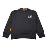 Suns Felpa Chiusa Girocollo tinta unita con Logo Nero per Bambino MFS5105U NERO SUNS 