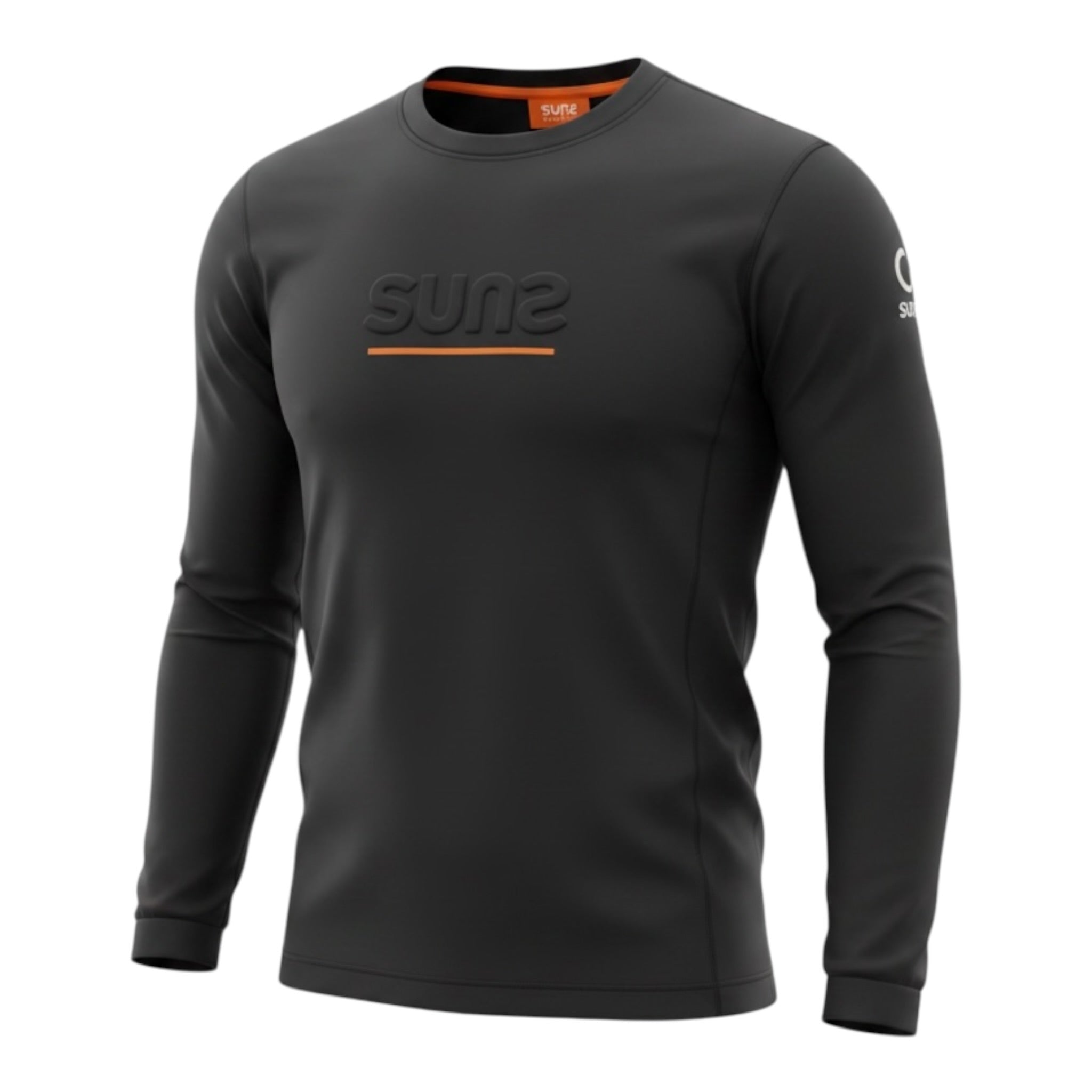 Suns Shirt Girocollo tinta unita con Stampa Nero per Bambino TSS6302U NERO SUNS 