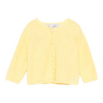 Tartine Et Chocolat Cardigan tinta unita con Ricami Giallo per Neonata CA18011 GIALLO TARTINE ET CHOCOLAT 