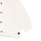 Tartine Et Chocolat Cardigan tinta unita Panna per Neonato CB18001N PANNA TARTINE ET CHOCOLAT 