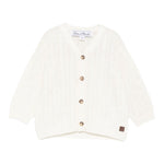 Tartine Et Chocolat Cardigan tinta unita Panna per Bambino CB18001 PANNA TARTINE ET CHOCOLAT 