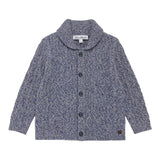 Tartine Et Chocolat Cardigan tinta unita con Colletto Blu per Bambino CB18011J BLU TARTINE ET CHOCOLAT 