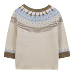 Tartine Et Chocolat Maglia Girocollo tinta unita con Ricami Beige per Bambino CB1831 BEIGE TARTINE ET CHOCOLAT 