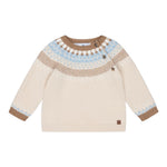 Tartine Et Chocolat Maglia Girocollo tinta unita con Ricami Beige per Neonato CB1831N BEIGE TARTINE ET CHOCOLAT 
