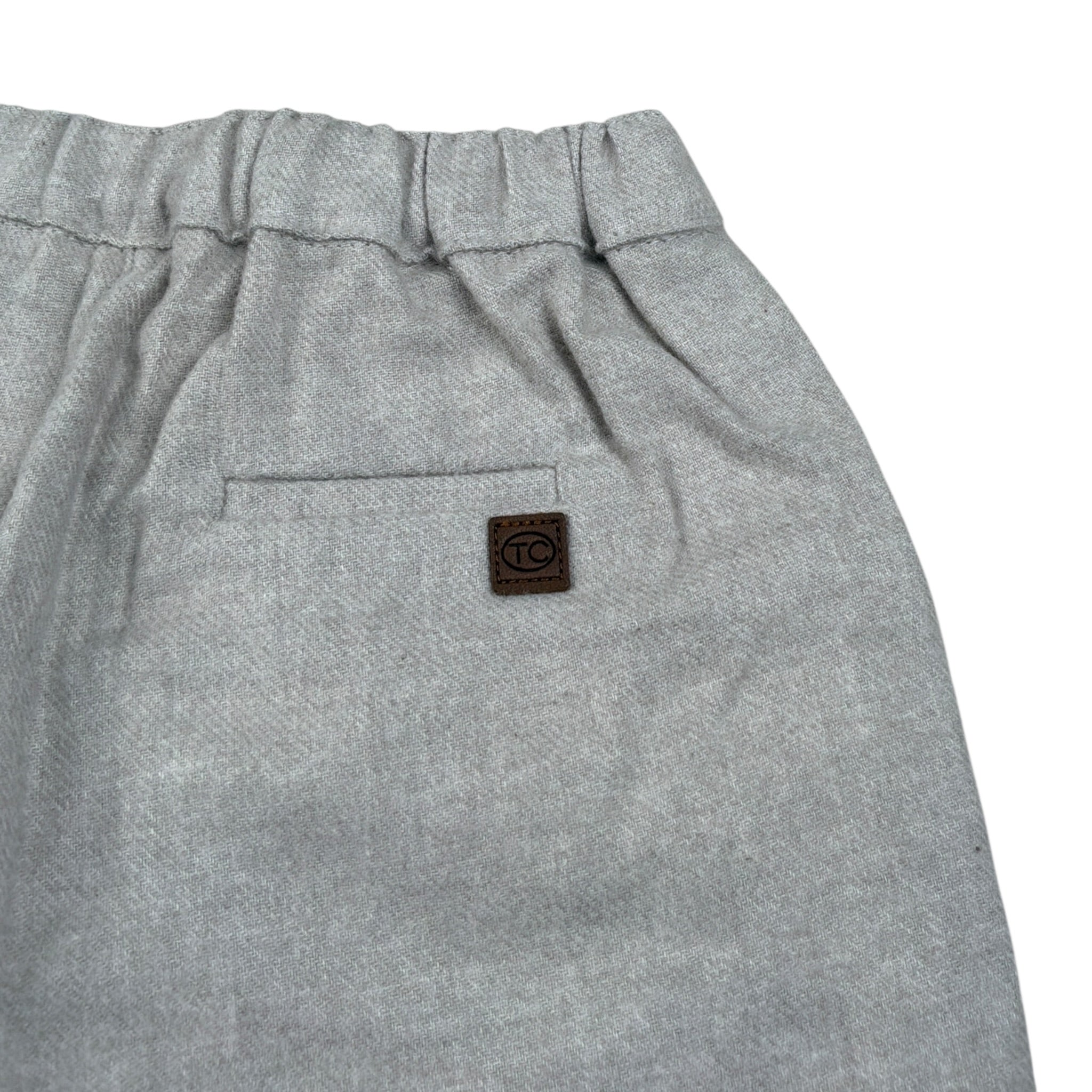 Tartine Et Chocolat Pantalone tinta unita con Girovita Regolabile Beige per Neonato CB22051 BEIGE TARTINE ET CHOCOLAT 