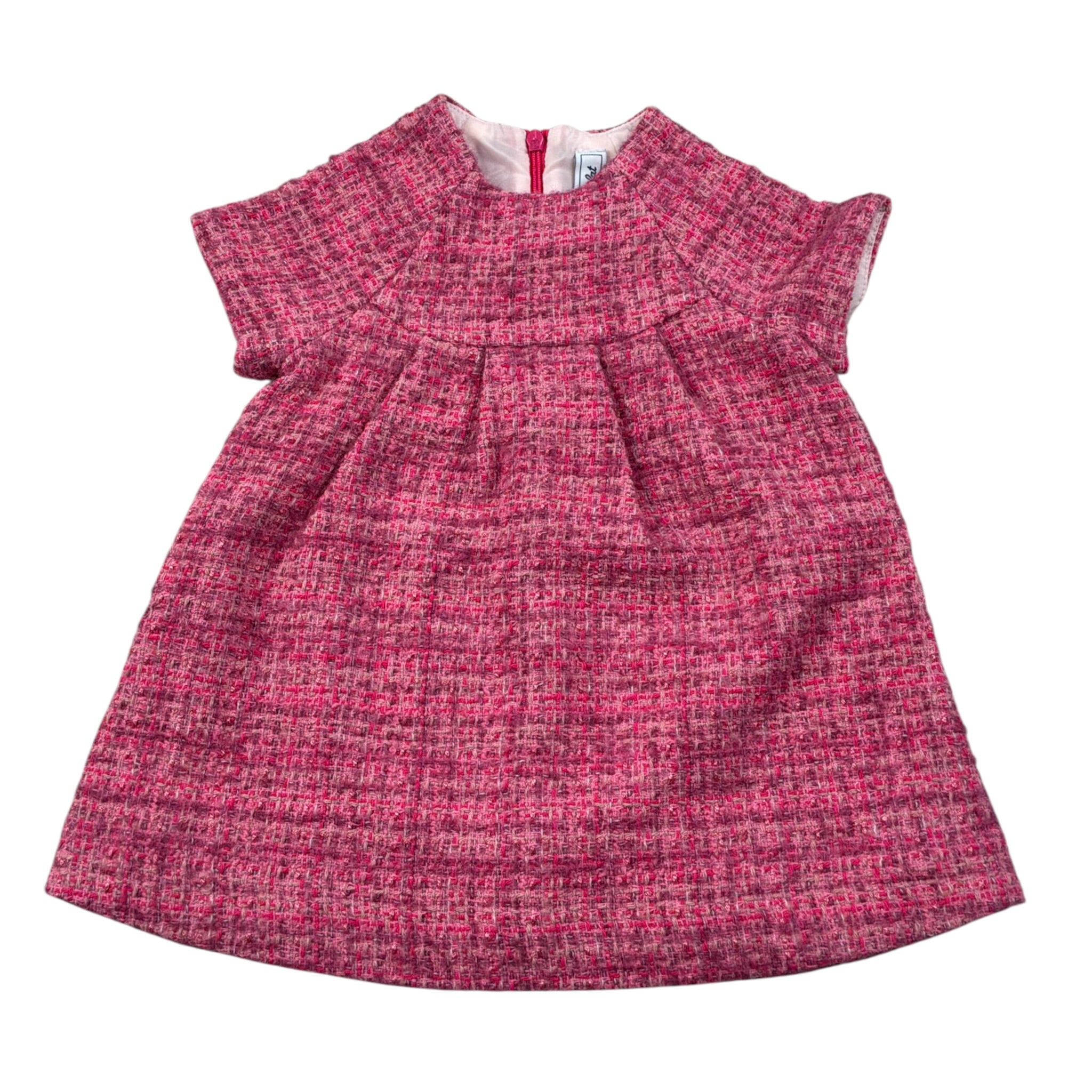 Tartine Et Chocolat Abito Mezza Manica tinta unita Fuxia per Bambina CB30031J FUXIA TARTINE ET CHOCOLAT 