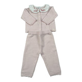 Tartine Et Chocolat Completo 2 Pezzi Cardigan-Pantalone tinta unita Rosa per Neonata CB36030 ROSA TARTINE ET CHOCOLAT 