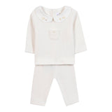 Tartine Et Chocolat Completo 2 Pezzi Maglia-Pantalone In Ciniglia Panna per Neonata CB36080 PANNA TARTINE ET CHOCOLAT 