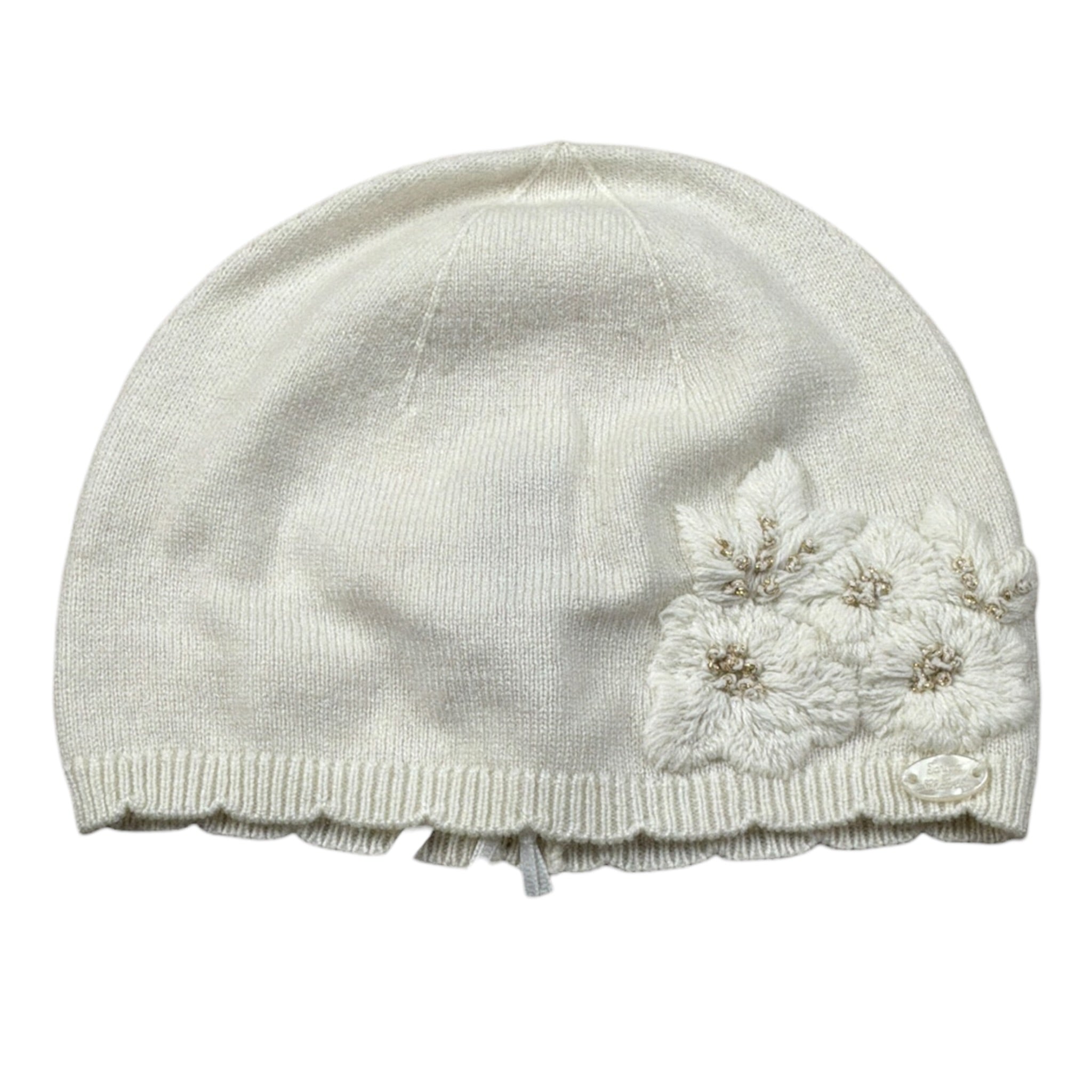 Tartine Et Chocolat Cappello tinta unita Panna per Neonata CB90041 PANNA TARTINE ET CHOCOLAT 