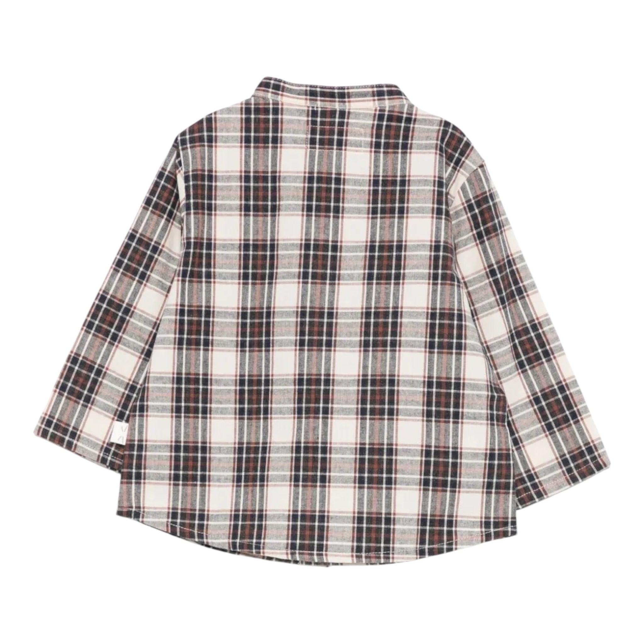 Teddy E Minou Camicia Manica Lunga Stampa Fantasia Beige per Neonato A25TCL0001C3145 BEIGE TEDDY E MINOU 