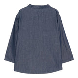 Teddy E Minou Camicia Manica Lunga tinta unita Blu per Neonato A25TCL0001J0043 BLU TEDDY E MINOU 