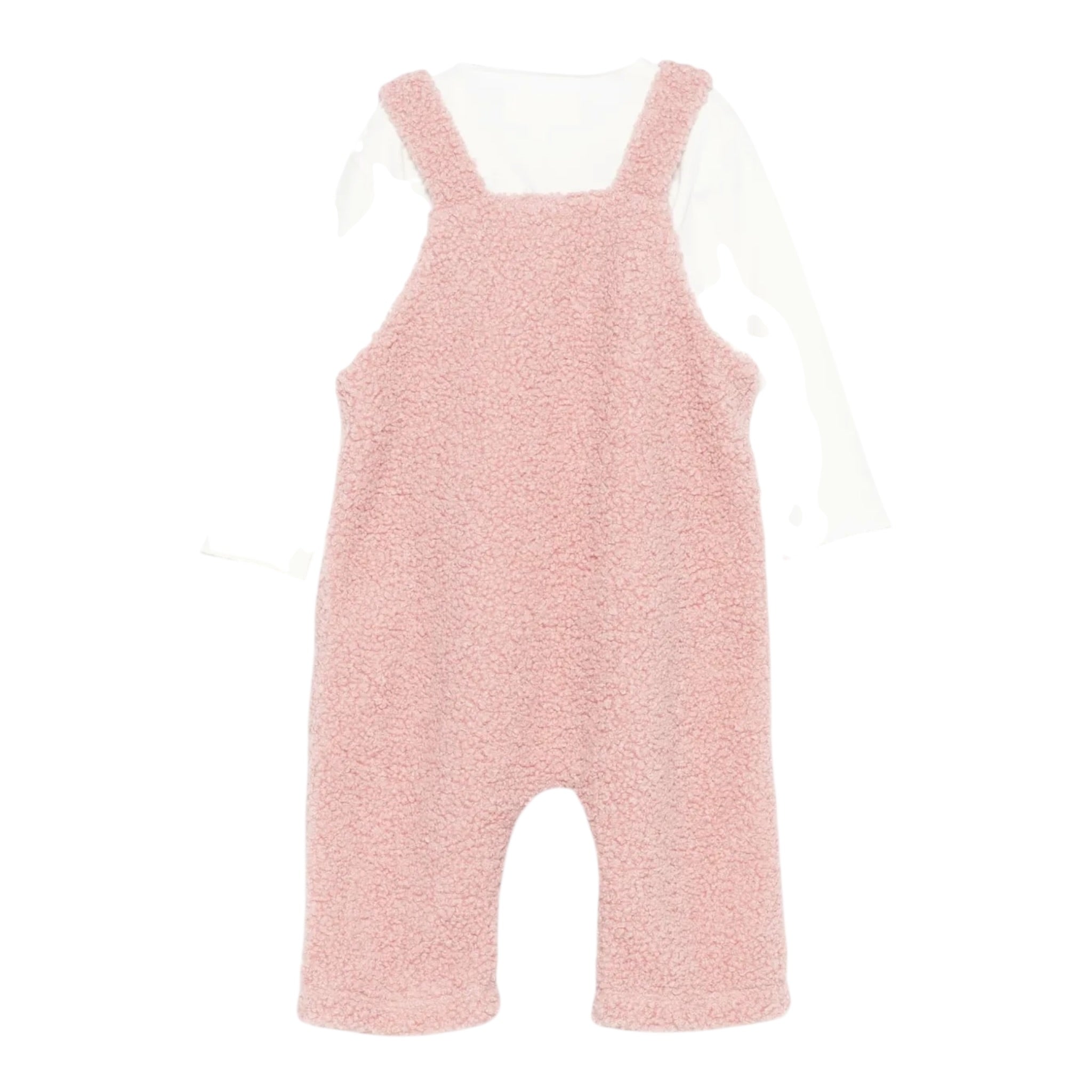 Teddy E Minou Completo 2 Pezzi Salopette-Shirt Rosa per Neonata A25TDS0004PE034 ROSA TEDDY E MINOU 
