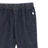 Teddy E Minou Jeans tinta unita con Elastico In Vita Blu per Neonato A25TPL0003J0026 BLU TEDDY E MINOU 
