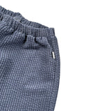 Teddy E Minou Pantalone tinta unita con Elastico In Vita Blu per Neonato A25TPL0004V0020X BLU TEDDY E MINOU 
