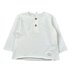 Teddy E Minou Shirt tinta unita con Bottoni Bianco per Neonato A25TTF0001M0115 BIANCO TEDDY E MINOU 