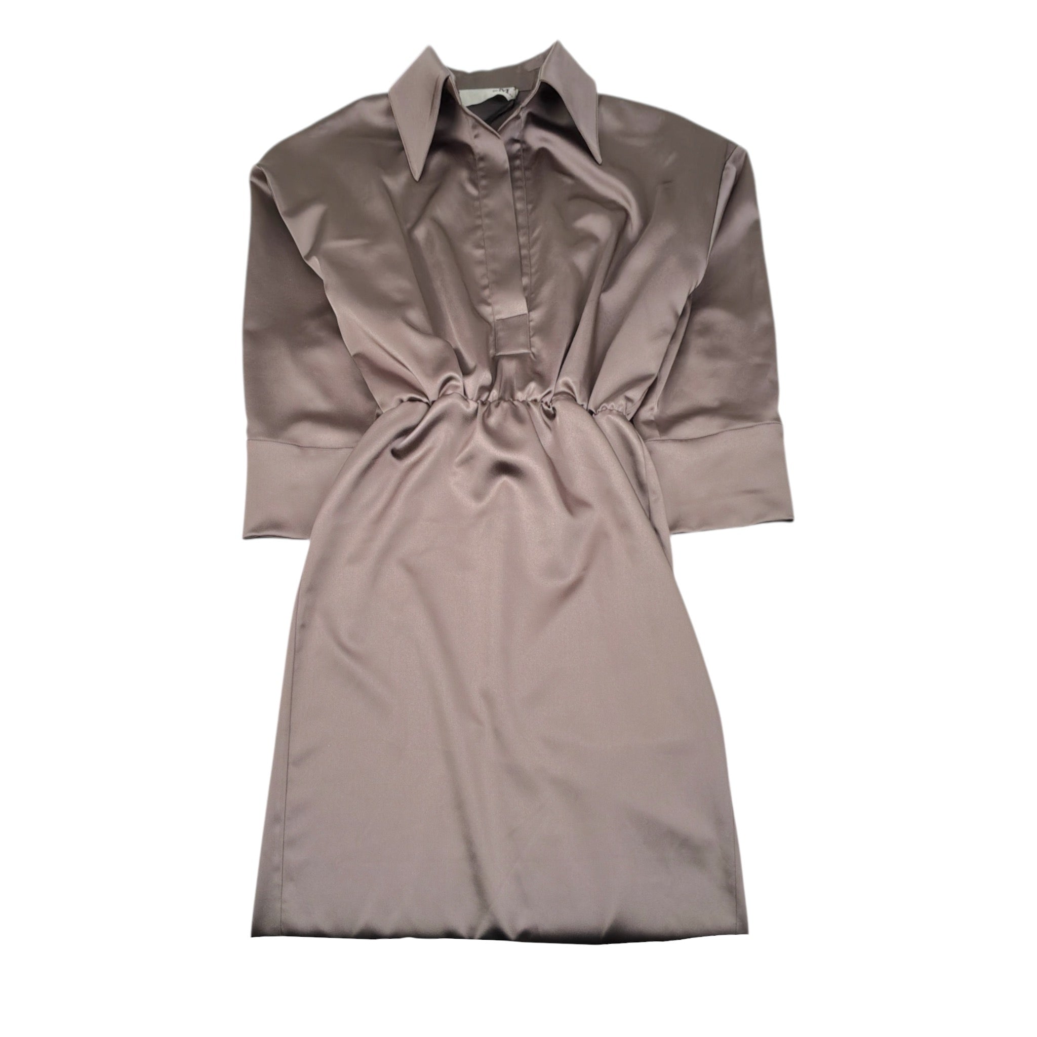 The M.. Abito tinta unita Modello Camicia Marrone per Bambina 023490 MARRONE THE M.. 