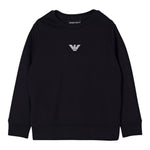 The Marc Jacobs Felpa Chiusa Girocollo tinta unita con Logo Blu per Bambino EB000301J BLU THE MARC JACOBS 