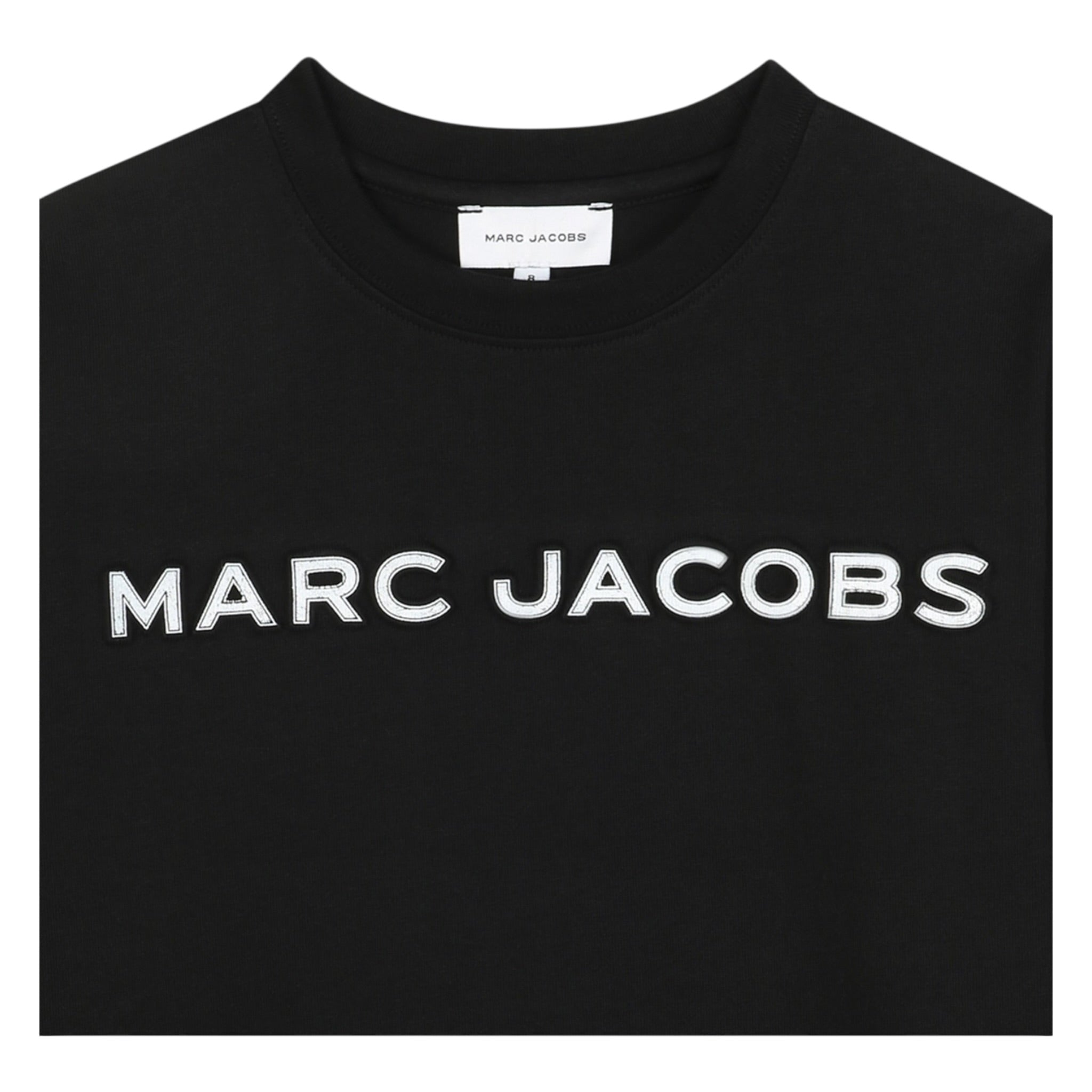 The Marc Jacobs Shirt Girocollo tinta unita con Stampa Nero per Neonato W60619 NERO THE MARC JACOBS 