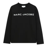 The Marc Jacobs Shirt Girocollo tinta unita con Stampa Nero per Neonato W60619 NERO THE MARC JACOBS 
