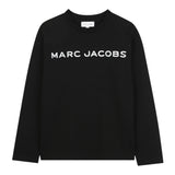 The Marc Jacobs Shirt Girocollo tinta unita con Stampa Nero per Neonato W60619 NERO THE MARC JACOBS 