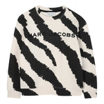 The Marc Jacobs Felpa Chiusa Girocollo tinta unita con Stampe Panna per Bambino W60625 PANNA THE MARC JACOBS 