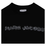 The Marc Jacobs Felpa Chiusa Girocollo tinta unita con Logo Nero per Bambino W60634 NERO THE MARC JACOBS 