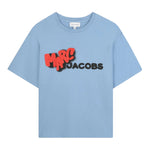 The Marc Jacobs T-Shirt Girocollo tinta unita con Stampa Azzurro per Bambino W60636 AZZURRO THE MARC JACOBS 