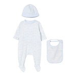 The Marc Jacobs Set Tutina-Cappello-Bavetta tinta unita Azzurro per Neonato W60668 AZZURRO THE MARC JACOBS 