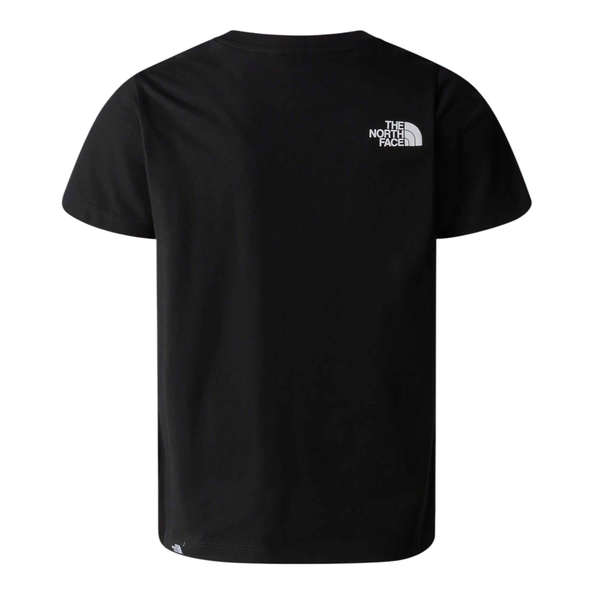The North Face T-Shirt Girocollo tinta unita con Logo Nero per Bambino NF0A87T4JK3X NERO THE NORTH FACE 