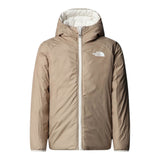 The North Face Giubbino Bicolore Reversibile con Cappuccio Beige/Bianco per Bambino NF0A88UEQLI BEIGE/BIANCO THE NORTH FACE 
