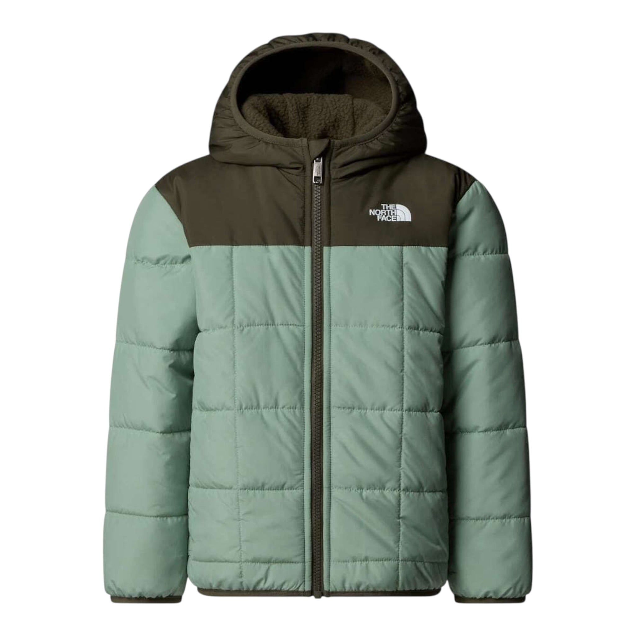 The North Face Giubbino Reversibile Tinta Jnita Verde per Bambino NF0A88VHDI2X VERDE THE NORTH FACE 