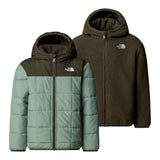The North Face Giubbino Reversibile Tinta Jnita Verde per Bambino NF0A88VHDI2X VERDE THE NORTH FACE 